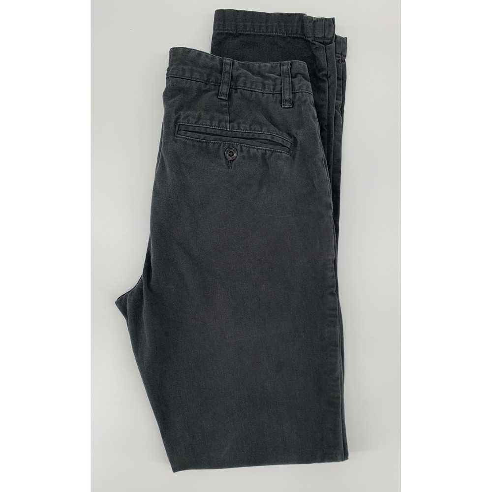 Taylor Stitch Pants Mens 30x34 Black Charcoal Slim‎ Foundation Organic Cotton
